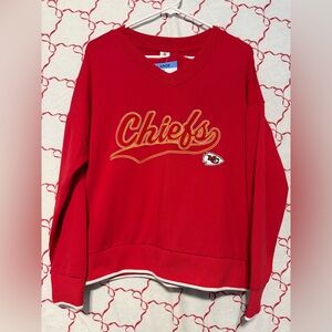 NWT Kansas City Chiefs NFL Team Apparel Red Pullover Sweatshirt L